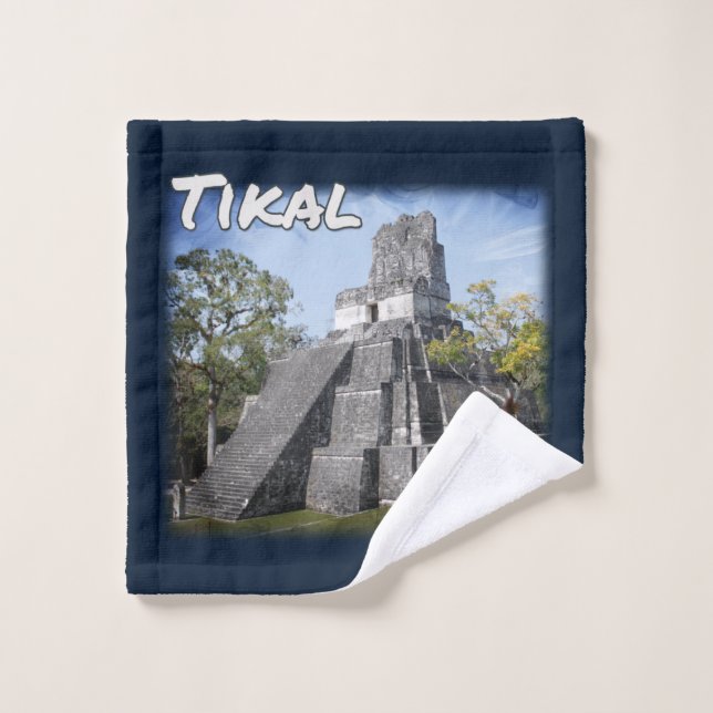 Toalha De Rosto Templo de Ruínas Tikais da Guatemala (Pano de lavar)