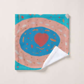 Toalha De Rosto Toalhete de Círculos de Amor