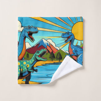 Toalha De Rosto Toalla de cara diseño dinosaurios