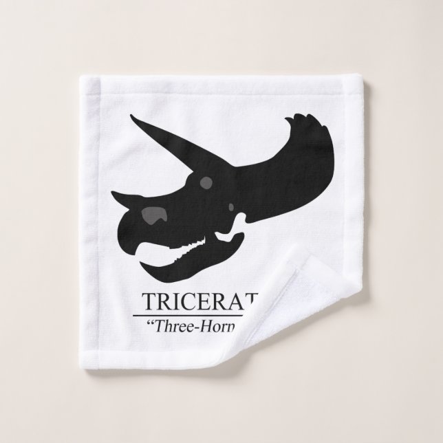 Toalha De Rosto Triceratops Skull (Pano de lavar)