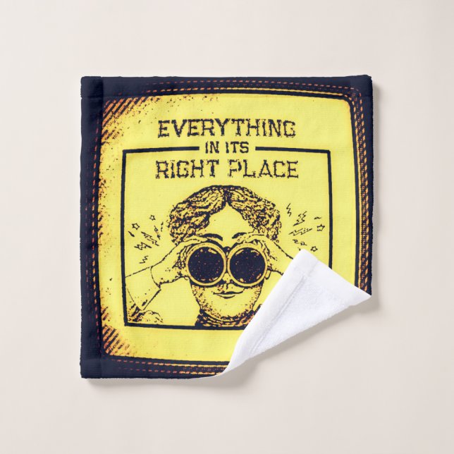 Toalha De Rosto Tudo Em Seu Lugar Certo (Pano de lavar)