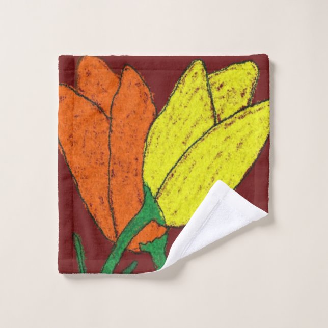 Toalha De Rosto Tulipas (Pano de lavar)