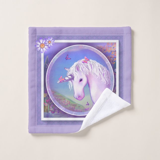 Toalha De Rosto Um Paraíso roxo (Pano de lavar)