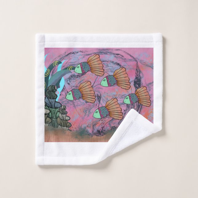 Toalha De Rosto Under The Sea Shower wash cloth (Pano de lavar)