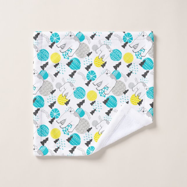 Toalha De Rosto Urso polar (Pano de lavar)