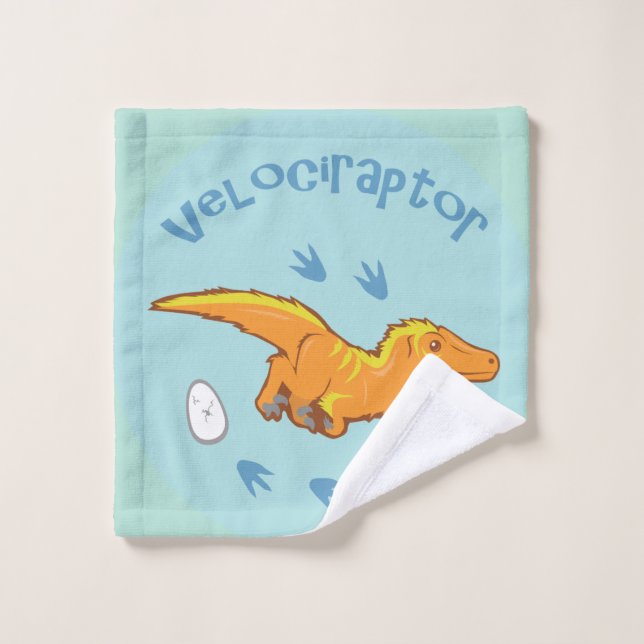 Toalha De Rosto Velociraptor Bonito (Pano de lavar)