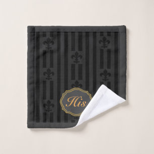 Toalha De Rosto Velvet Fleur de Lis