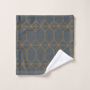Toalha De Rosto Verde, ouro, simples, retrô, ilustração elegante
