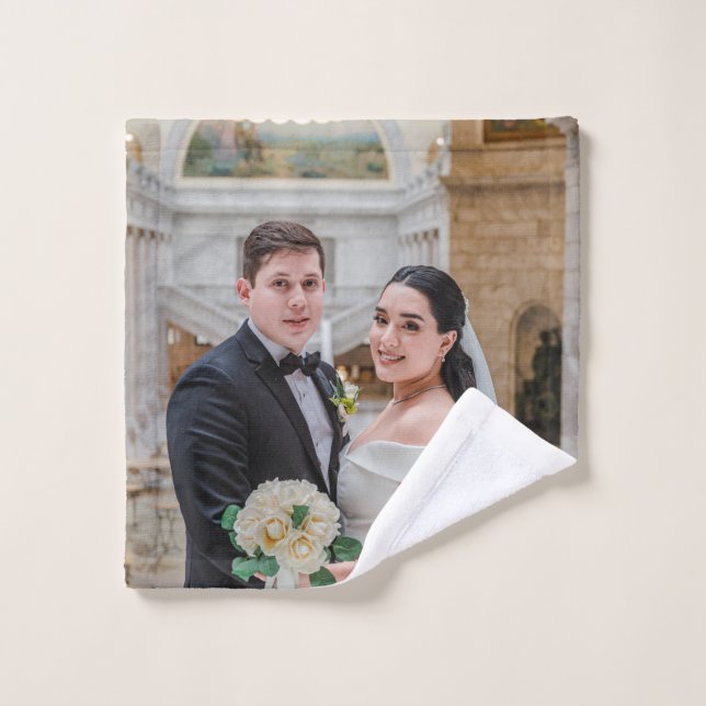 Toalha De Rosto Vestuário personalizado de casamento ou aniversári (Pano de lavar)