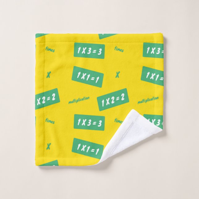 Toalha De Rosto Vezes um aprendizado amarelo (Pano de lavar)