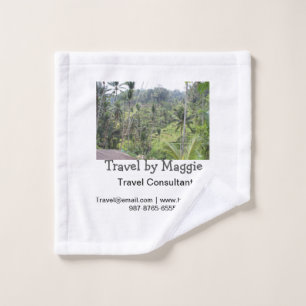Toalha De Rosto Viagem consultor da empresa adiciona nome e-mail w