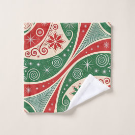 Toalha De Rosto Vibrações de Natal