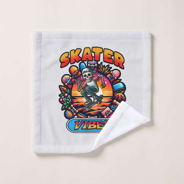 TOALHA DE ROSTO VÍBULOS DE SKATER! (Pano de lavar)