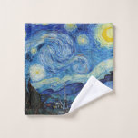 Toalha De Rosto Vincent Van Gogh Starry Night Vintage<br><div class="desc">Vincent Van Gogh Starry Night Vintage,  Toalha de Lavagem de Belas Artes</div>