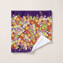 Toalha De Rosto Vintage Art Floral Pattern Spring Flowers Primrose