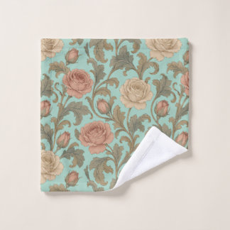 Toalha De Rosto Vintage Botanical Rose