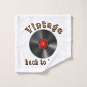 Toalha De Rosto Vintage - De volta a Vinyl, o recorde voltou, Oldi
