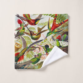 Toalha De Rosto Vintage Hummingbird por Ernst Haeckel