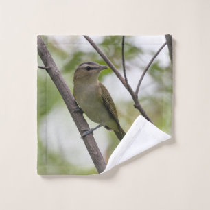 Toalha De Rosto Vireo de olhos vermelhos: Natureza
