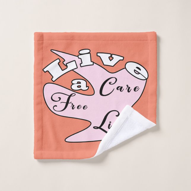 Toalha De Rosto Viva um pano de lavagem de vida sem cuidado (Pano de lavar)