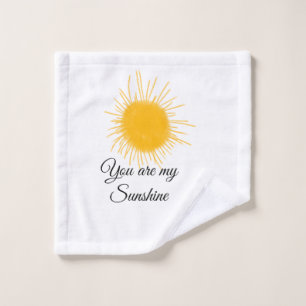 Toalha De Rosto você é meu raio solar amarelo alaranjado raios sol