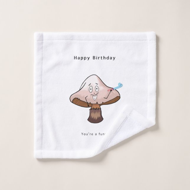Toalha De Rosto Você é um aniversário de Fungi (Pano de lavar)