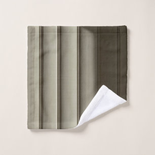 Toalha De Rosto White and black striped textile