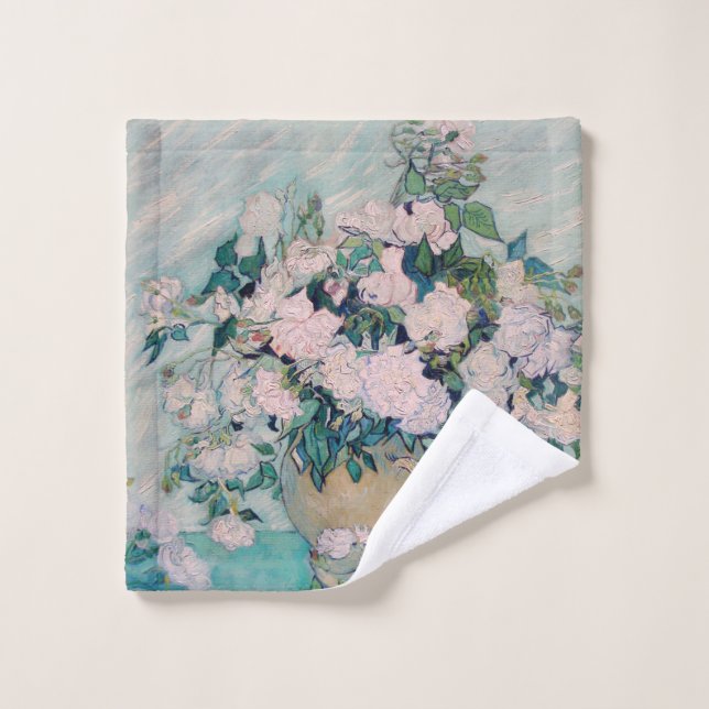 Toalha De Rosto White Roses-1890-Vincent van Gogh (Pano de lavar)