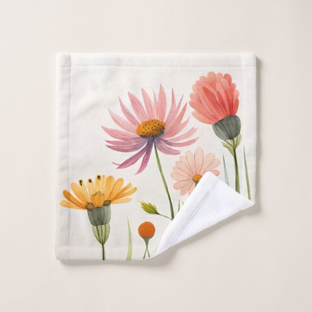Toalha De Rosto Wild Flowers Caress  (Pano de lavar)