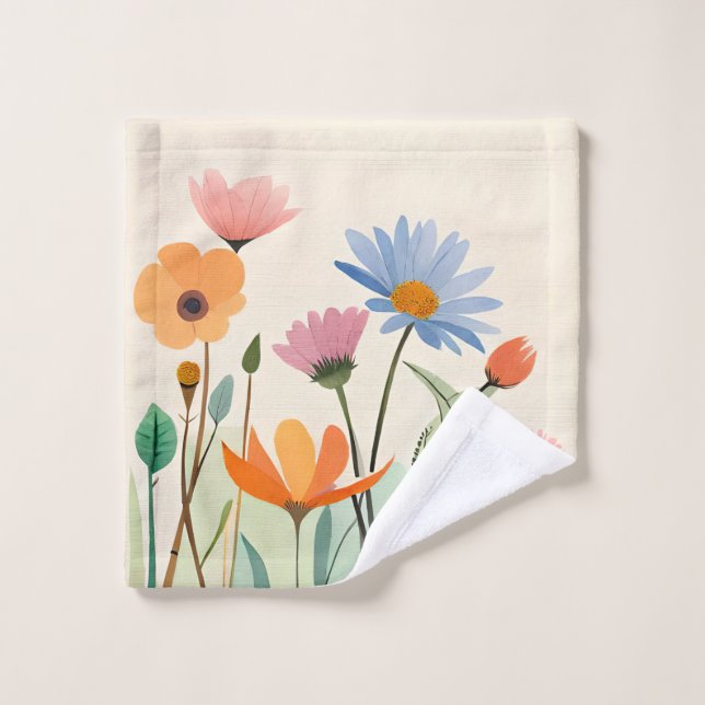 Toalha De Rosto Wild Flowers Caress  (Pano de lavar)