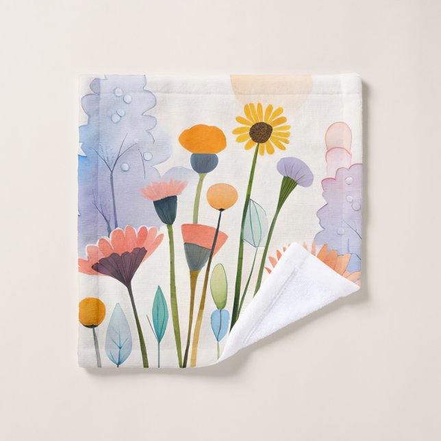 Toalha De Rosto Wild Flowers Caress  (Pano de lavar)