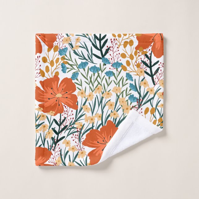 Toalha De Rosto Wildflower Seamless Pattern (Pano de lavar)