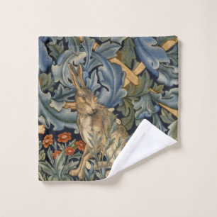 Toalha De Rosto William Morris Forest Rabbit Floral Art Nouveau