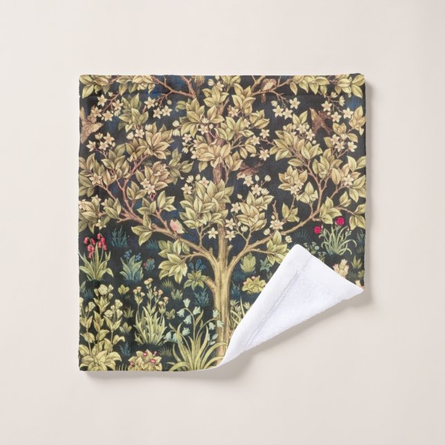 Toalha De Rosto William Morris Tree Of Life Vintage Pre-Raphaelite (Pano de lavar)