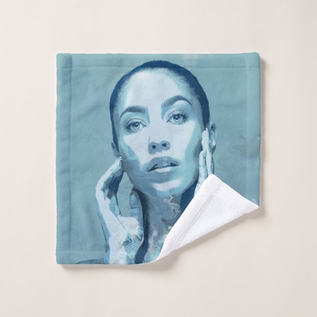 Toalha De Rosto "Woman in Blue" (Pano de lavar)