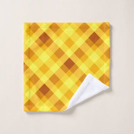 Toalha De Rosto Xadrez Amarelo-Amarelo-Ovo-Grito