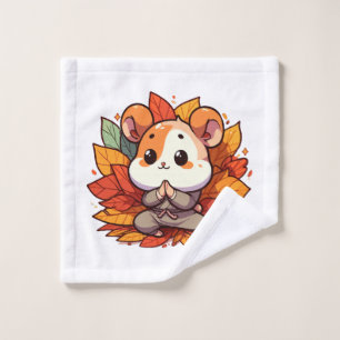 Toalha De Rosto Yoga do hamster Kawaii