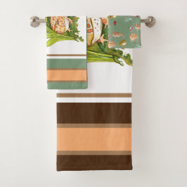 Toalha de Sapos com ornamentado