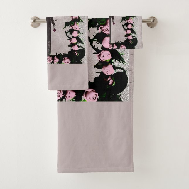 Toalha de vintagem romântica (Insitu)