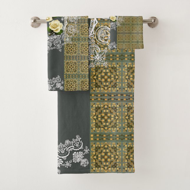 Toalha de vintagem romântica (Insitu)