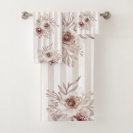 Toalha Definida Neutralmente Procura Vert Floral. 