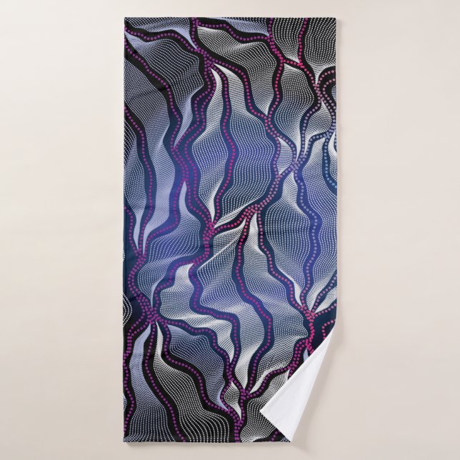 Toalha Design-16 aborígine (Toalha de Banho)