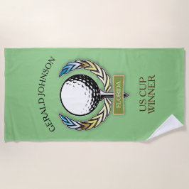 Toalha Design Monograma Golfer Modelo Beach