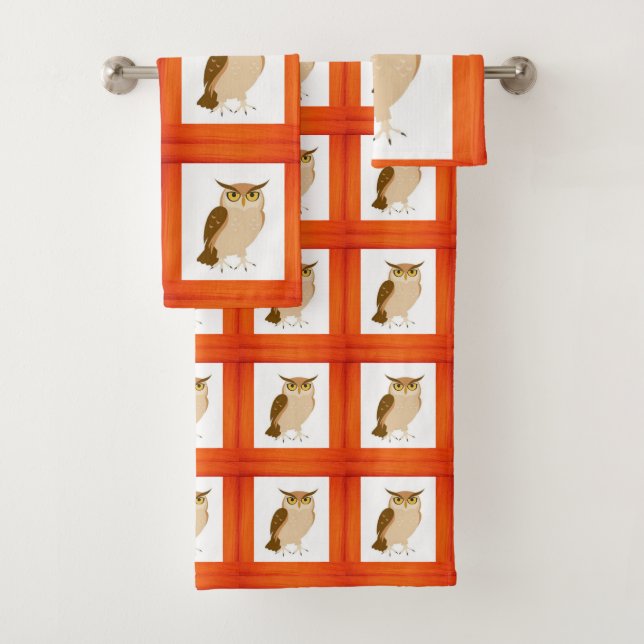 Toalha do Banheiro Coloca Coruja (Insitu)