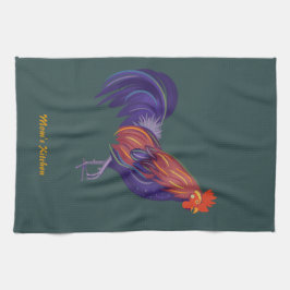 Toalha do galo da cozinha