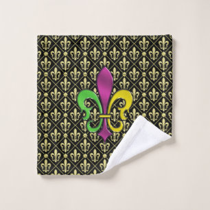 Toalha Elegante Colorida Fleur De Lis