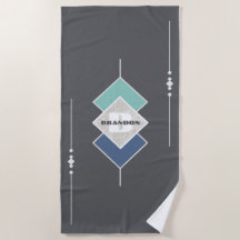 Toalha Elegante de Praia Personalizada