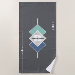 Toalha Elegante de Praia Personalizada