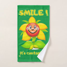 toalha engraçada de banho "SMILE"