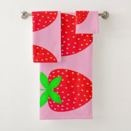 Toalha estampada morangos